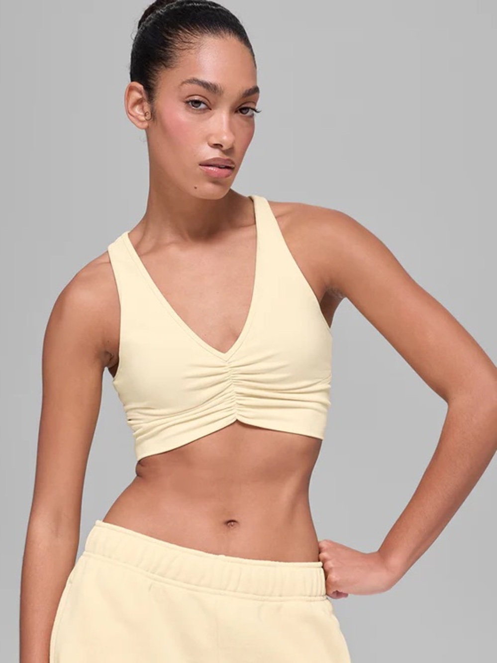 Alo Wild Thing Bra Candlelight Yellow Size Small NWT